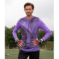 Свитер вратарский DIVISION PerFormDRY GK Pattern LS, сиреневый/темно-серый/белый